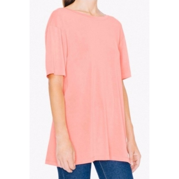 (NWT) AMERICAN APPAREL • Desert Flower Brushed Jersey Open-Back Short Sleeve Tee - Picture 15 of 16
